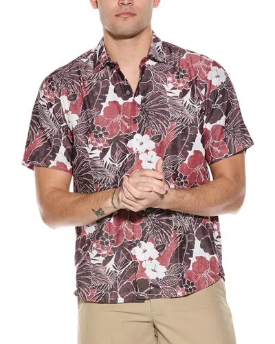 Tommy Bahama Sport Coconut Point Playa Flor Camp Shirt In Red