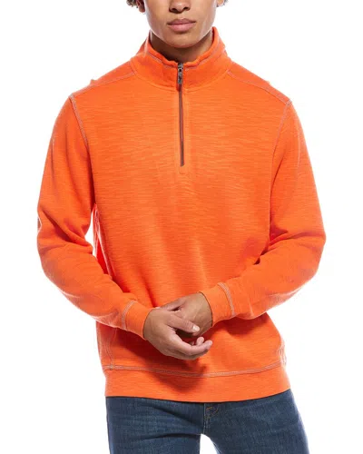 Tommy Bahama Sport Tobago Bay 1/2-zip Pullover In Orange