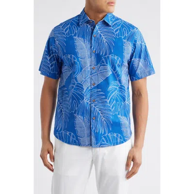 Tommy Bahama Sport Vine Line Short Sleeve Button-up Shirt In Blue