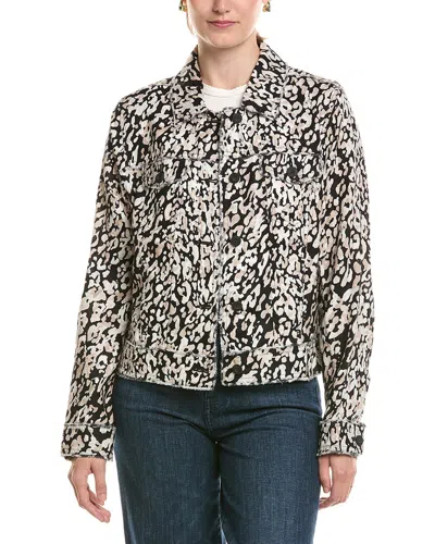 Tommy Bahama Spotted Sea Two Palms Linen-blend Jacket In Black