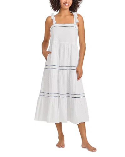 Tommy Bahama Square Neck Midi Dress Cover-up In White