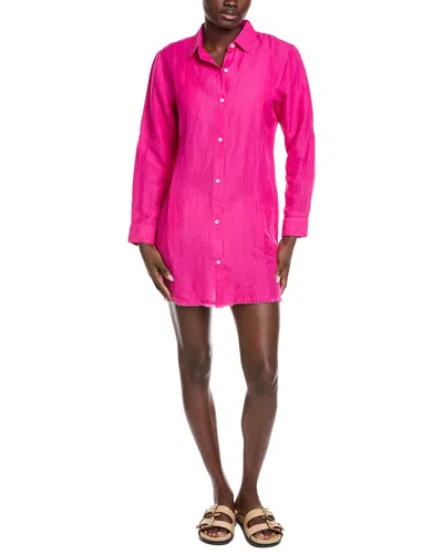 Tommy Bahama St. Lucia Linen-blend Boyfriend Shirt In Pink