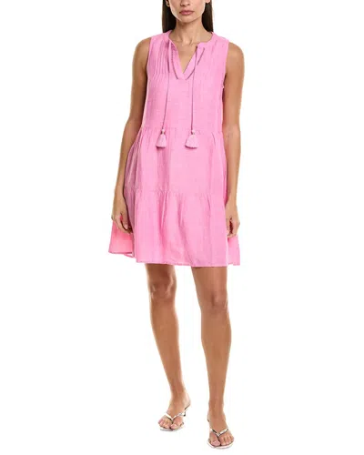 Tommy Bahama St. Lucia Linen-blend Mini Dress In Pink