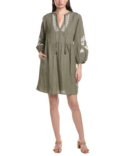 Tommy Bahama St. Lucia Linen-blend Floral Dress In Green