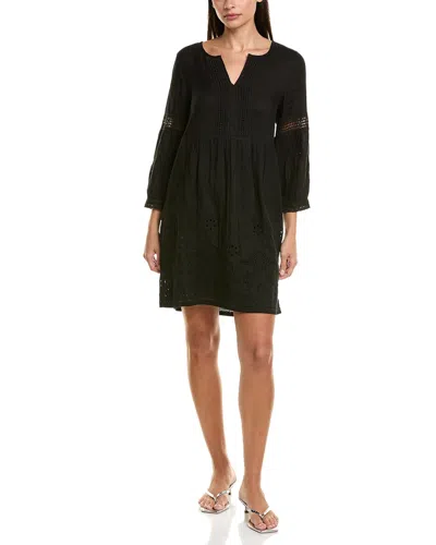 Tommy Bahama St. Lucia Split Neck Linen-blend Mini Dress