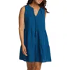 Tommy Bahama St. Lucia Tiered Sleeveless Cover-up Dress In Indigo Tide
