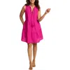Tommy Bahama St. Lucia Sleeveless Tiered Dress Swim Cover-up In Pink Maui