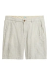 Tommy Bahama Stripe Cotton Blend Chino Shorts