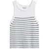 Tommy Bahama Stripe Crochet Tank In Dk Jade