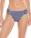 Tommy Bahama Summer Floral Reversible Hipster Bikini Bottom In Blue