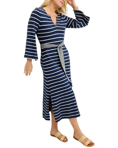 Tommy Bahama Sun Harbor Midi Caftan Dress In Blue