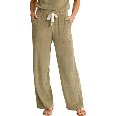 Tommy Bahama Suncoast Loop Terrry Wide Leg Pants In Green