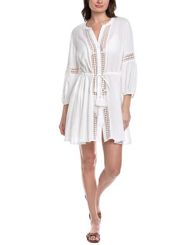 Tommy Bahama Sunlace Button Front Dress In White