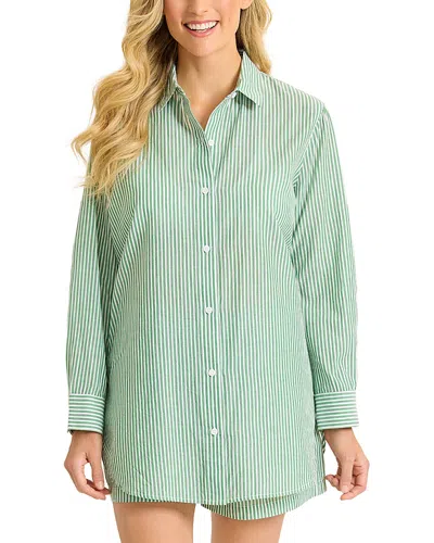 Tommy Bahama Suntan Til Sunset Cover Up Shirt In Green