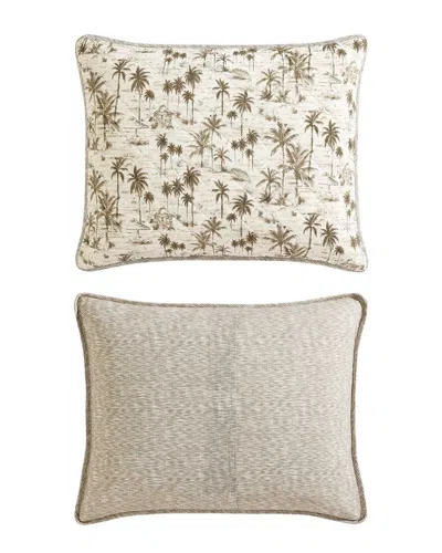 Tommy Bahama Surfside Texture Cotton Quilt Set In Neutral