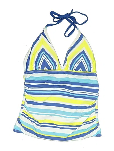 Pre-owned Tommy Bahama Swimsuit Top Blue Print Pattern Swimwear