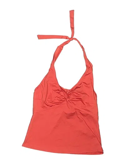 Pre-owned Tommy Bahama Swimsuit Top Red Solid Pattern Swimwear