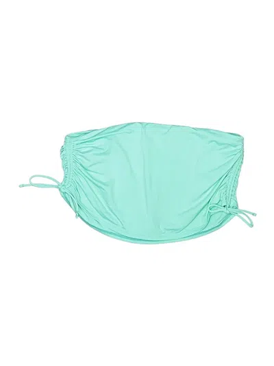 Pre-owned Tommy Bahama Swimsuit Top Teal Swimwear In Blue
