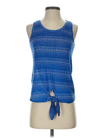 Pre-owned Tommy Bahama Tank Top Blue Halter Neckline Tops
