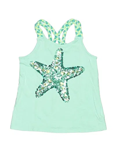Pre-owned Tommy Bahama Kids' Tank Top Green Halter Neckline Tops
