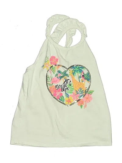 Pre-owned Tommy Bahama Kids' Tank Top Green Halter Neckline Tops