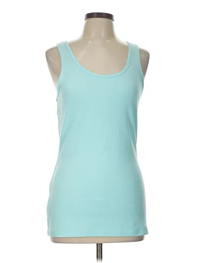 Tommy Bahama Tank Top Teal Scoop Neck Tops