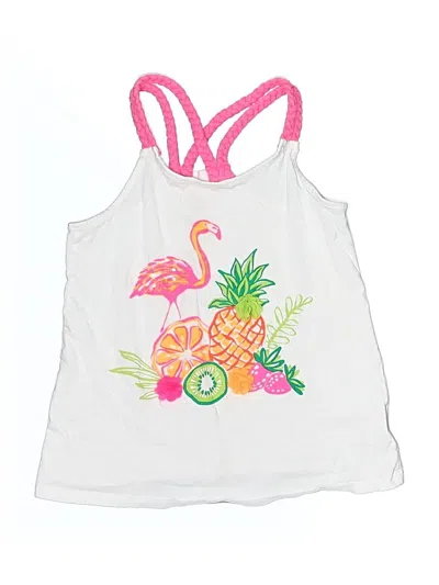 Pre-owned Tommy Bahama Kids' Tank Top White Halter Neckline Tops