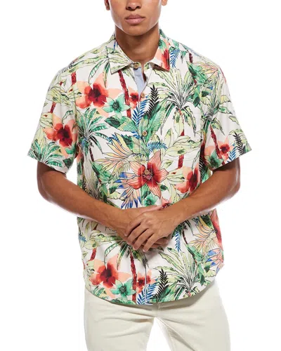 Tommy Bahama Tepito Garden Silk-blend Camp Shirt In Multi
