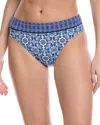 Tommy Bahama Terrazzo Tile High-waist Bikini Bottom Bikini Bottom In Blue