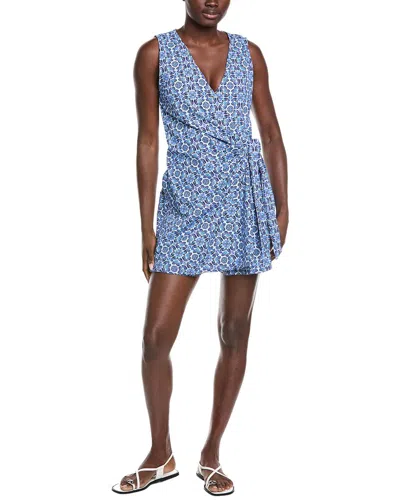 Tommy Bahama Terrazzo Tile Wrap Romper In Blue