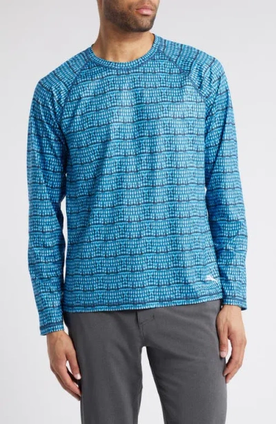 Tommy Bahama Tidal Dye Islandzone® Performance Long Sleeve Crewneck T-shirt In Starry Night