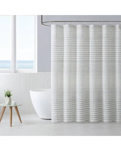 TOMMY BAHAMA TOMMY BAHAMA TIDAL STRIPE KHAKI SHOWER CURTAIN