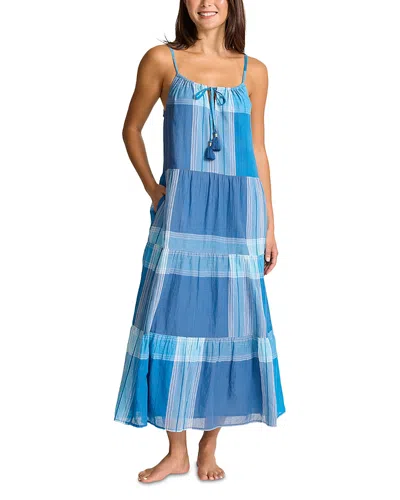 Tommy Bahama Tiered Swim Cover-up Dress In Blue
