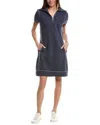 Tommy Bahama Tobago Bay 1/2-zip Mini Dress In Blue