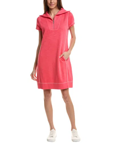 Tommy Bahama Tobago Bay 1/2-zip Mini Dress In Pink