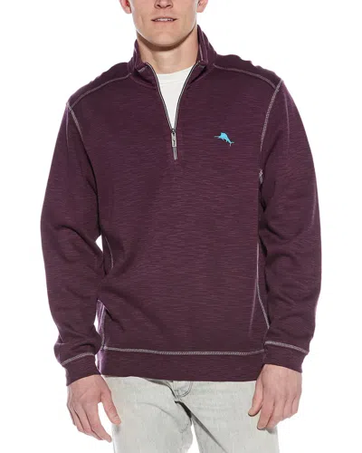 Tommy Bahama Tobago Bay 1/2-zip Mock Neck Sweater In Purple