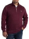 Tommy Bahama Tobago Bay Half Zip Pullover In Aged Claret