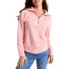Tommy Bahama Tobago Bay Cotton Blend Half Zip Pullover In Bikini