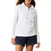 Tommy Bahama Tobago Bay Cotton Blend Half-zip Pullover In White