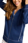Tommy Bahama Tobago Bay Cotton Blend Zip-up Hoodie In Island Navy