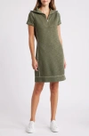 Tommy Bahama Two Palms Short Sleeve Linen Dress In Banana Leaves