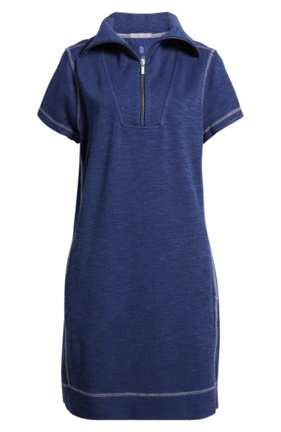 Tommy Bahama Tobago Bay Half Zip Dress In Island Navy