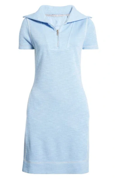 Tommy Bahama Tobago Bay Half Zip Dress In Light Sky