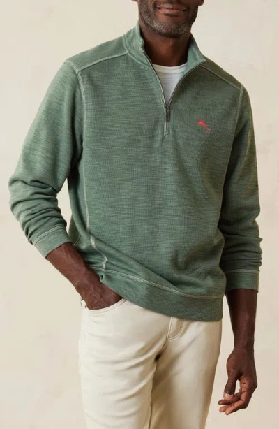 Tommy Bahama Tobago Bay Half Zip Pullover In Green