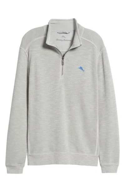 Tommy Bahama Tobago Bay Half Zip Pullover In Smoke Grey