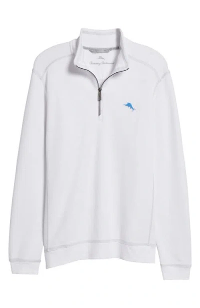Tommy Bahama Tobago Bay Half Zip Pullover In White