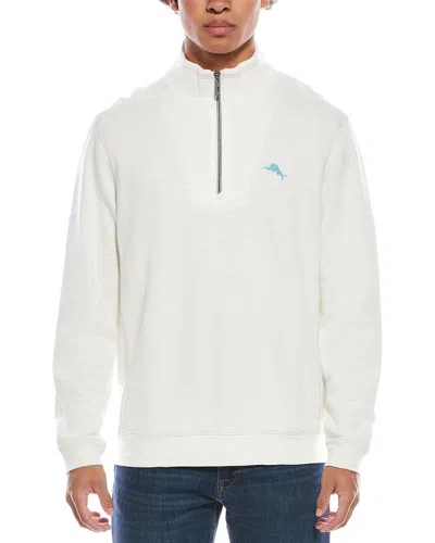 Tommy Bahama Tobago Bay Half Zip Sweatshirt In White