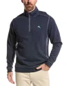 Tommy Bahama Men's Tobago Bay Textured Full-zip Sweatshirt In Blue