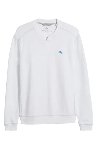 Tommy Bahama Tobago Bay Notch Neck Sweatshirt In White