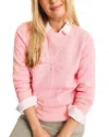 Tommy Bahama Tobago Bay Palm Crewneck Sweatshirt In Bikini
